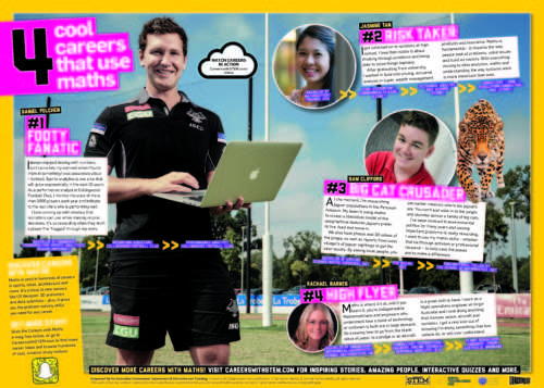 4 Cool Careers That Use Maths Poster