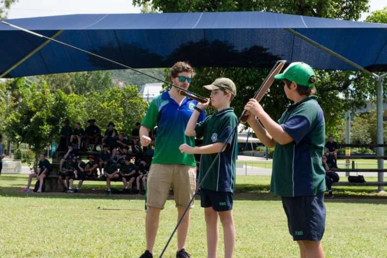 Students investigating Aboriginal and Torres Strait Islander tools