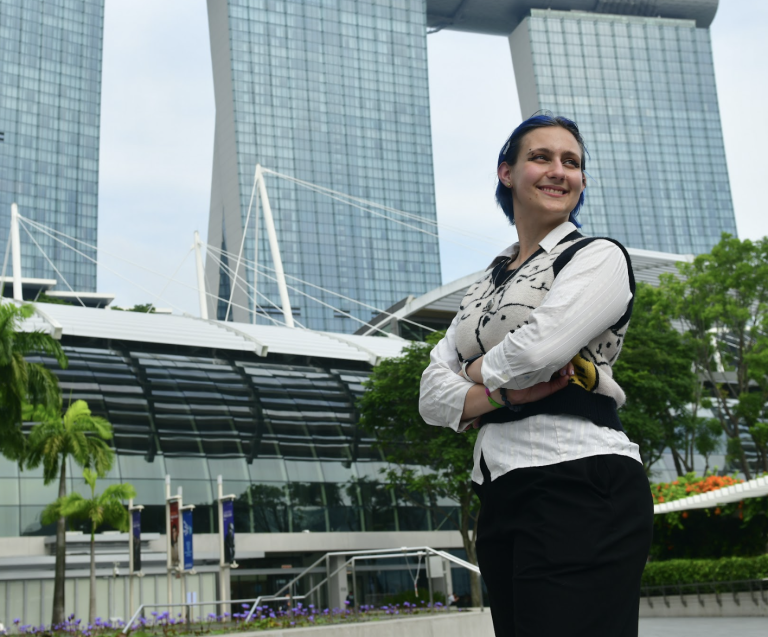 Westpac Tech scholarship recipient Indigo visited Singapore as part of ehr scholarship.