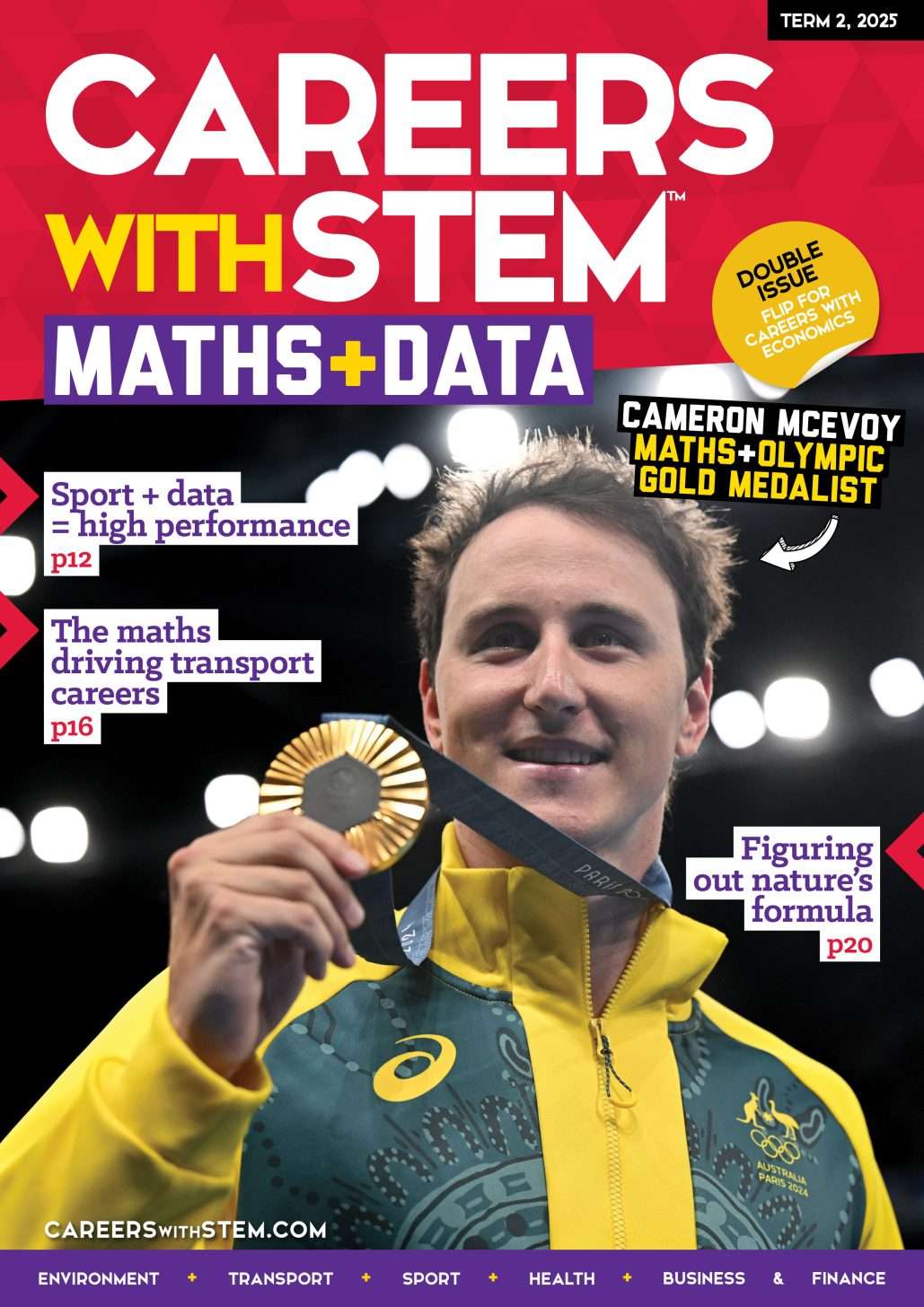 Cover of Careers with STEM: Maths + Data magazine 2025