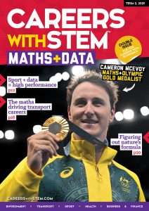 Cover of Careers with STEM: Maths + Data magazine 2025